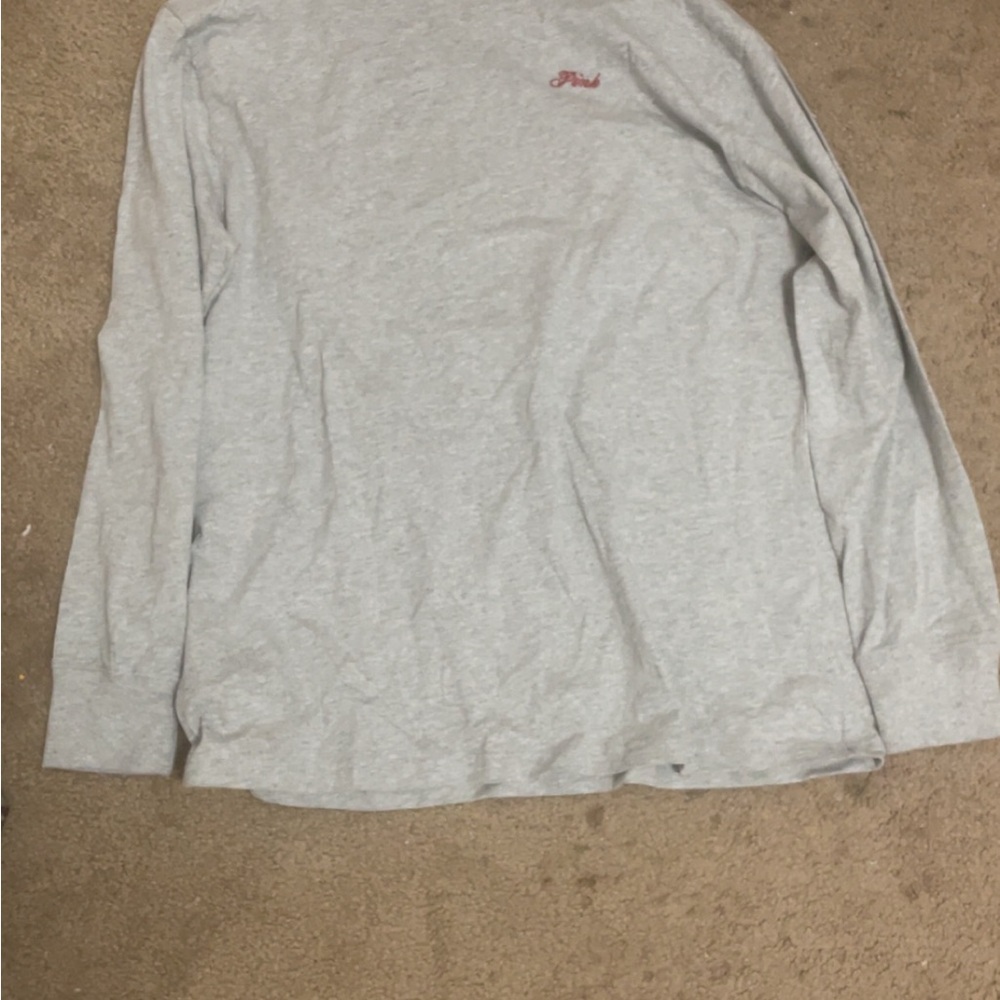 PINK Victoria's Secret Light Gray Long Sleeve Tee